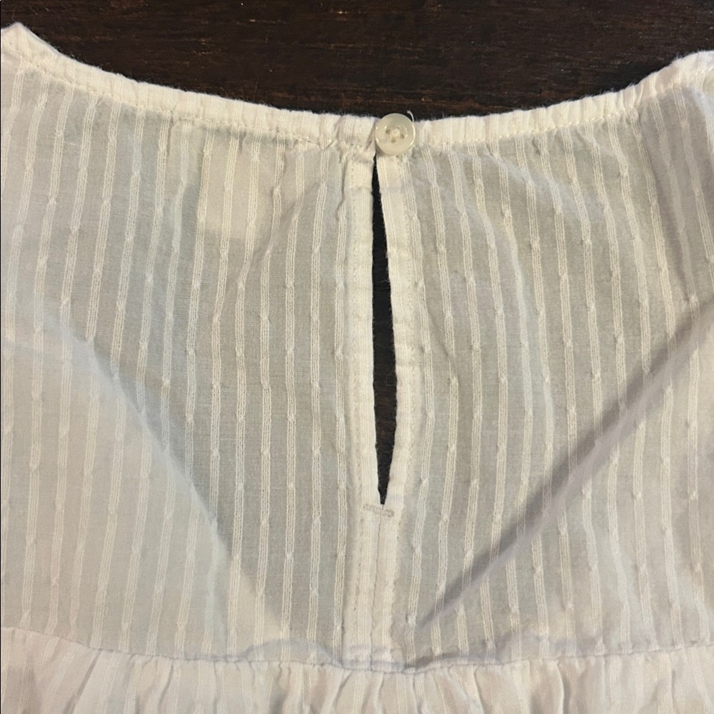 J. Crew White Cotton Peasant Top - Picture 5 of 9